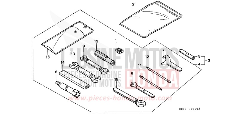 TOOLS for CB Seven Fifty CANDY ANDROMEDA RED-U (R131) from 1996